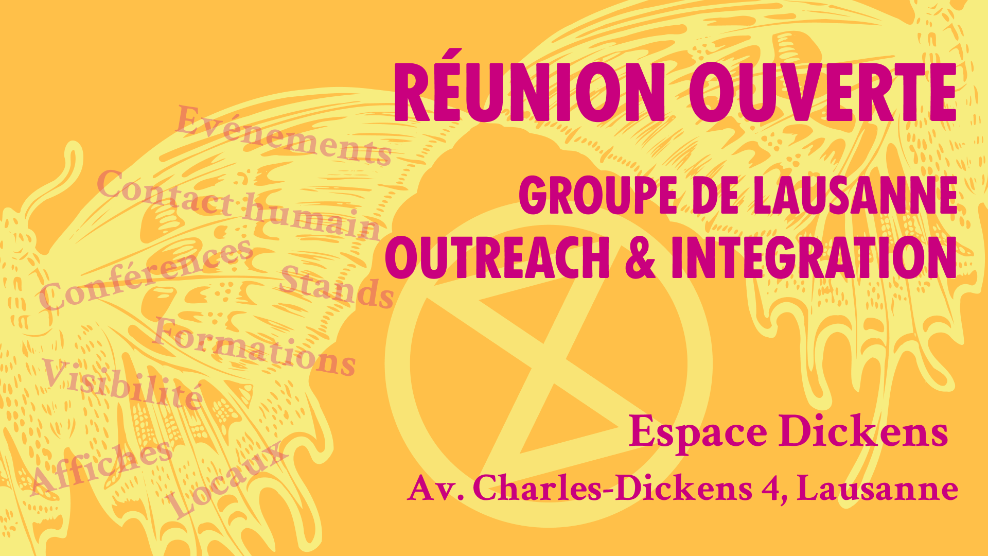 Réunion ouverte – groupe de Lausanne Outreach & Intégration